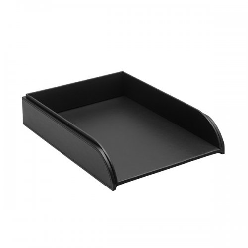 Osco Δίσκος Εγγράφων Δερμάτινος σε Μαύρο χρώμα 33x24.5x6.3cm