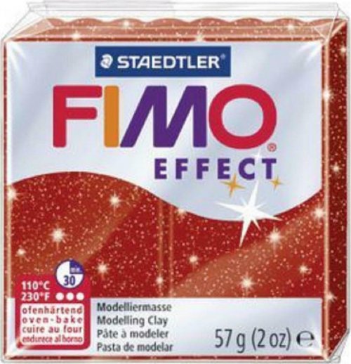 Staedtler Πηλός Fimo Effect Glitter Red 8020-202 57gr