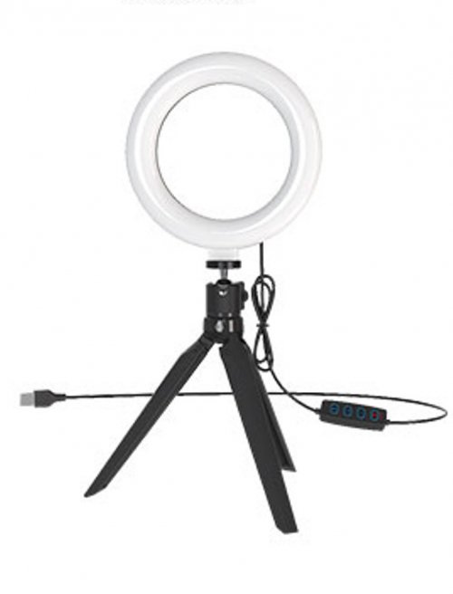 MTK  Selfie Ring Light  με Περιστρεφόμενο  Τρίποδο  Μαύρο-NR9204