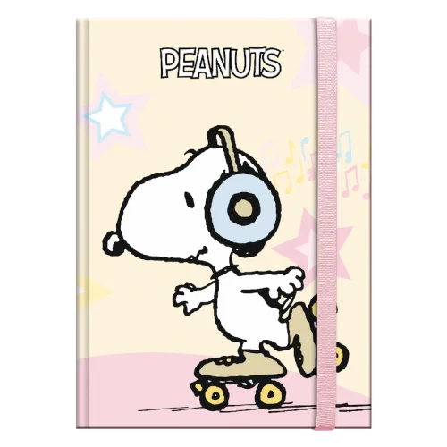 Μικρό Τετράδιο με Σκληρό Εξώφυλλο – Snoopy Pastel-SPY-12-06