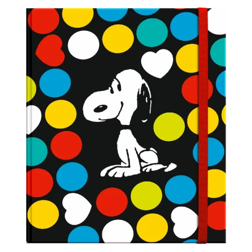 Μεγάλο σημειωματάριο με σκληρό εξώφυλλο – Snoopy Colorfull